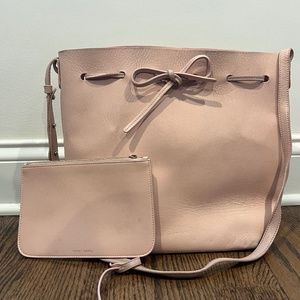 Mansur Gavriel bucket bag in rose